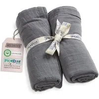 pic Bear Spucktuch pic Bear Musselin Moltontücher 2er Pack, sehr weicher Musselin Baumwolle Stoff