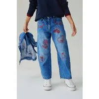 Next Weite Jeans Jeans mit Barrel-Bein und Stickerei (1-tlg)