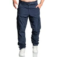 Amaci&Sons Cargohose PASCAGOULA Cargopants Herren Loosefit Jogger Cargo Chino Hose inkl. Gürtel