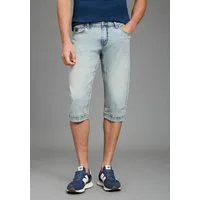 Bruno Banani Jeansbermudas Hutch-Bermuda Straight-Fit, normale Leibhöhe, aus elastischem Denim-Material
