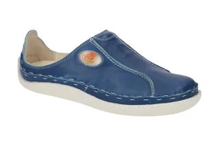 Eject 5846/1.006 Blue Herrenschuhe Slipper Echtleder Gummisohle