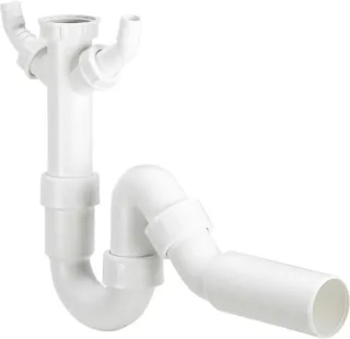 Viega Röhrengeruchverschluss 7985.32 in G1 1/2 x 50mm Kunststoff weiss 694166