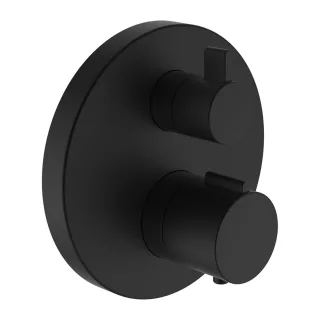 LAUFEN 2-Griff-Brausethermostat, Unterputz, TWINTHERM, 1 Mischwasserabgang, 1-Weg-Mengenregulierung, HF905474428000