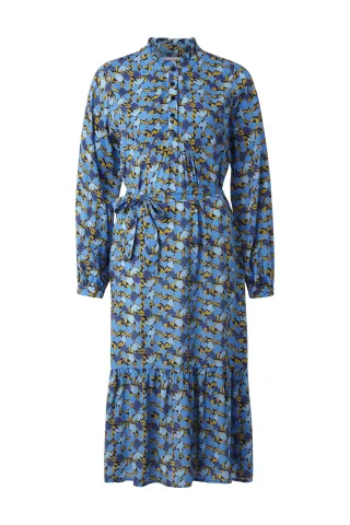 Rich & Royal - Printed midi dress FSC amber - Gr. - 36