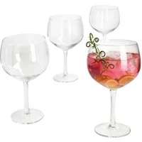MamboCat Longdrinkglas 4x Gin Tonic Gläser 400ml Longdrink-Glas klar Cocktail-Gläser Wasser, Glas