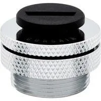 XF Fill Port, Stopfen chrom, kompatibel mit CORSAIR XF Fittings