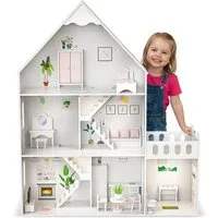 Green Series Puppenhaus Puppenhaus Holz Groß – LED Traumvilla – Kinderzimmer Deko – Zubehörset