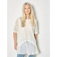 Apricot Tunikashirt Tunika aus Strick mit Lagen