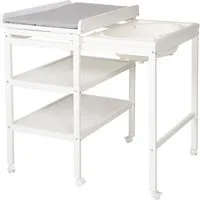roba® Bade- und Wickelkombination roba Style, inkl. Wickelauflage, Wickeltisch mit ausziehbarer Wanne zum Baden