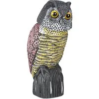 relaxdays Gartenfigur Vogelschreck Eule