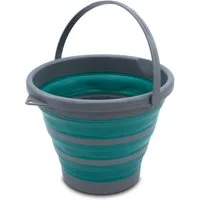 Spetebo Falteimer Camping Zubehör, (Artikel, 1-tlg., Eimer mit Griff 10 L), Eimer faltbar 10 L mit Tragegriff