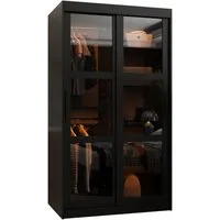 ABIKS MÖBEL Schwebetürenschrank DATA Schlafzimmerschrank - mit Schiebetüren, Kleiderstange, Regalen