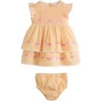 Next Blusenkleid Gewebtes Baby-Kleid und Höschen im 2er-Set (2-tlg)