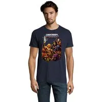Blondie & Brownie T-Shirt Masters of the Universe He-Man Retro Motiv Herren T Shirt Rundhals Eternia Helden Print shirt Classic Fit