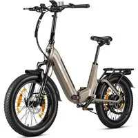 TTGO E-Bike Klapprad 20 Zoll, Fully, Vollfederung, 48V 720Wh, bis zu 150km, 150kg belastbar, 7 Gang SHIMANO, Kettenschaltung, Heckmotor, 720 Wh, (Faltrad, Softtail, hydr. Scheibenbremse, mit Bremslicht), Drehmomentsensor, Lockout-Federgabel, Elektrof
