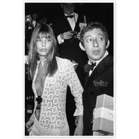 Posterlounge Wandbild Jane Birkin und Serge Gainsbourg, Celebrity Collection, erhältlich als Poster, Leinwandbild, Wandsticker oder Acrylglasbild
