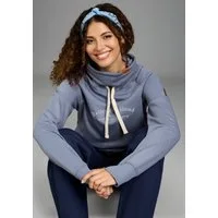 KangaROOS Sweatshirt mit hohem Schalkragen, hüftlange Form, Langarm, auch in großen Größen