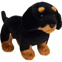 Teddy Hermann® Kuscheltier Teddy Hermann Hund Dackel 21 cm schwarz Plüschhund