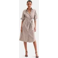 seidensticker Sommerkleid 3/4 Kragen Gestreift