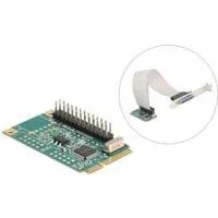 Delock Mini PCIe I/O PCIe full size 1 x Parallel, Schnittstellenkarte