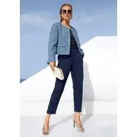 MADELEINE 7/8-Hose Bequeme Hose zum Schlüpfen Unifarbenes Design, ohne Verschluss, moderner Look