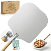 Blumtal Pizzaschieber Pizzaschaufel mit großer Fläche und abnehmbaren Griff, 30,5cm x 30,5cm