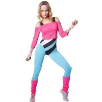 dressforfun Kostüm Frauenkostüm Aerobic-Star, Aerobic-Outfit im Stil der 80er Jahre