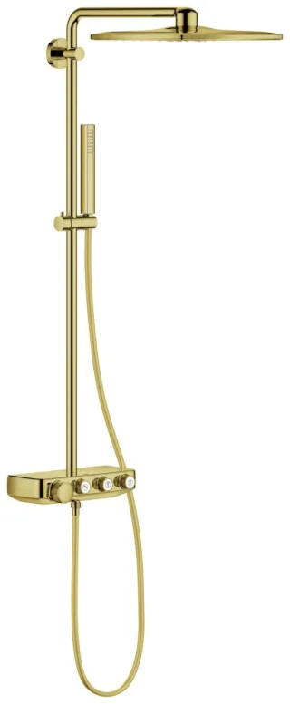 GROHE Duschsystem Euphoria SmartControl 310 Cube Duo 26508 mit THM cool sunrise, 26508GL0 26508GL0