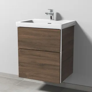 Sanipa 3way Waschtischunterbau zu Villeroy & Boch Subway 3.0 Waschtisch mit 2 Auszügen, Eiche-Arizon BR85280