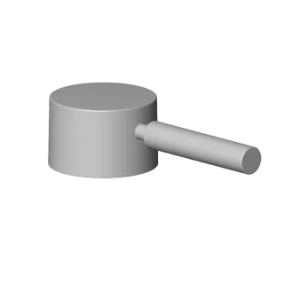 Dornbracht Griff Ersatzteile 90206600700 52 x 35 x 117 mm Platin gebürstet 90206600700-06