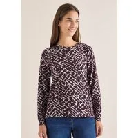 CECIL Langarmshirt aus softem Materialmix
