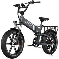 HITWAY E-Bike Mountainbike 20*4,0 zoll E-Faltrad mit Samsung-Akku max. 70-120km, 7 Gang shimano shimano Schaltwerk, Kettenschaltung, Heckmotor, 720 Wh, (1 tlg), mit Doppelte Stoßdämpfung, hydraulische Bremsen, APP-Funktion