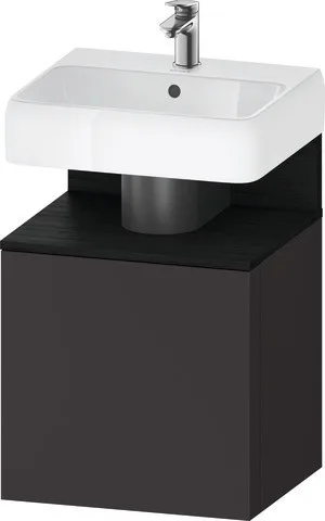 Duravit Qatego Waschtischunterbau wandhängend Graphit Supermatt 490x420x645 mm - QA4077L16800000 QA4077L16800000