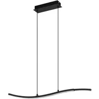 EGLO LED-Hängeleuchte Lejias, Leuchtmittel inklusive, Hängeleuchte - L78 x B8 x H175 cm - schwarz - 21,5W inkl.