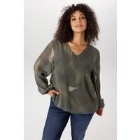 Aniston PLUS Schlupfbluse in Camourflage Dessin - NEUE KOLLEKTION