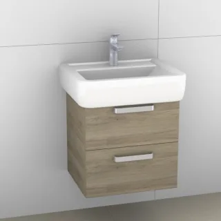 Artiqua 413 Waschtischunterschrank für Renova Plan 222256, 222257 Sanremo Eiche quer NB, 413-WU2L-K5 413-WU2L-K53-7145-428