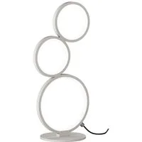 TRIO Leuchten LED Tischleuchte Rondo, Dimmfunktion, LED fest integriert, Warmweiß, Tischlampe m. Schnurschalter integrierter stufenloser Dimmer Höhe 45cm