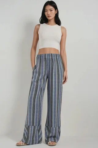 Weite Beinform Bedruckte Relax-Hose