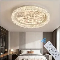 Eurotondisplay LED Deckenleuchte LED Deckenleuchte Fernbedienung Lichtfarbe/Helligkeit einstellbar, LED fest integriert, Warmweiß, Neutralweiß, Kaltweiß, Mit Fernbedienung Lichtfarbe- und Helligkeit einstellbar