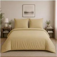 ROLFNERS Bettwäsche 200x200 cm Bettgarnitur Bettbezug Baumwolle 3 tlg, Bettwäsche, 100% Baumwolle, Hautfreundlich, Qualität, Strapazierfähig