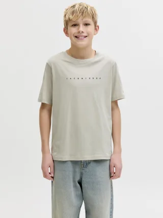 JACK&JONES - JJESTAR JJ TEE SS NOOS JNR Moonbeam - Gr. - 176