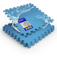 Bestlivings Bodenschutzmatte für Pool/Fitness EVA, 8-St., (50x50x0,4 cm) - 2m², Puzzlesystem, Anti-Rutsch-Beschichtung, stoßdämpfend, wasserabweisend