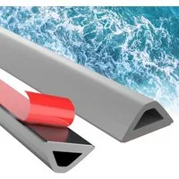 Agger Duschdichtung 100 cm Duschdichtungsprofil, Silikon-Wassersperre, Küchenarbeitsplatten-Duschdichtung, selbstklebende Spritzschutzleiste