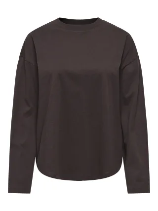 ONLY - ONLHAPPY L/S O-NECK TEE CC JRS Coffee Bean - Gr. - M