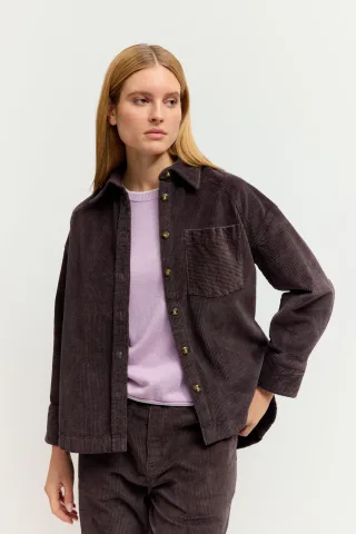 THE FASHION PEOPLE - Blouse Corduroy WOOD - Gr. - 34