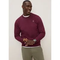 DELMAO Sweatshirt mit Rundhalsausschnitt, Langarm, aus Baumwolle und Polyester