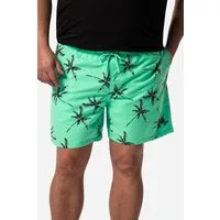 Men Plus Badehose Badeshorts Alloverdruck Elastikbund