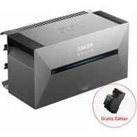 Anker Solaranlage Anker SOLIX Solarbank 2 E1600 AC Speicher für Balkonkraftwerk, 1600,00 W, (Solarspeicher, mit integriertem Wechselrichter 800W), inkl. Smart Meter