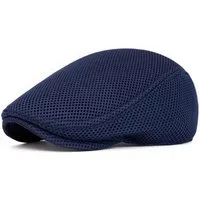 Zaewry Flat Cap Herren Atmungsaktive Mesh-Sommermütze Verstellbare Schiebermütze Baskenmütze Ivy Cap Cabbie Flat Cap