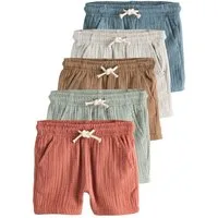 Next Shorts Weiche, strukturierte Schlupfshorts im 5er-Pack (5-tlg)